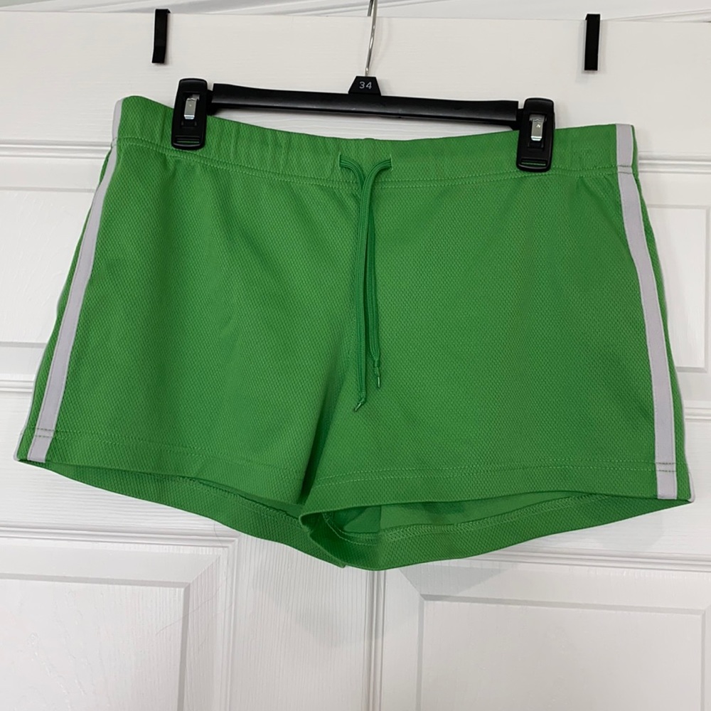 Women’s green athletic shorts